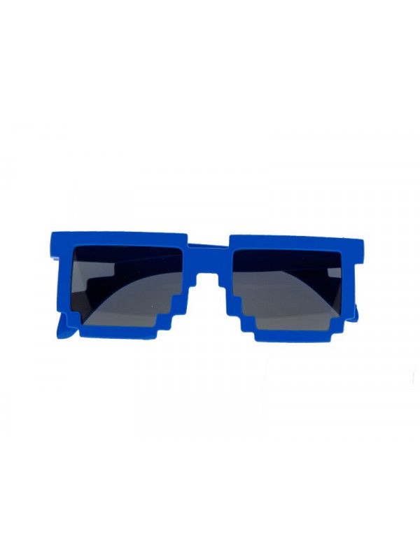 Gafas pixeladas 3D azul