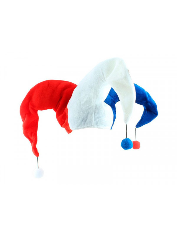 Gorro de bufón tricolor