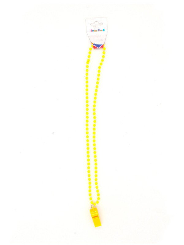 Collar con silbato amarillo