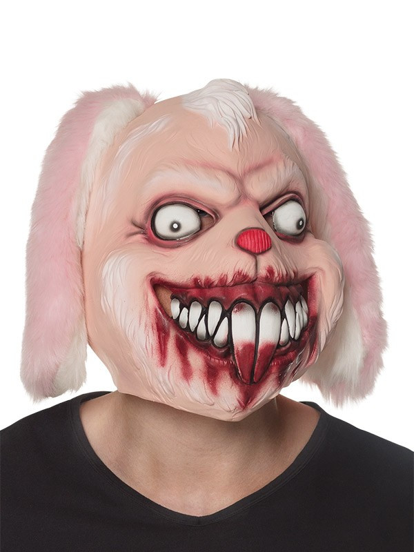 Máscara conejo terrorífico de látex