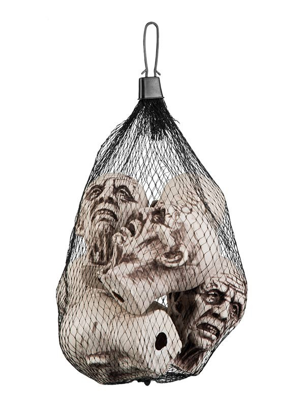 6 Cabezas de zombie para decoración