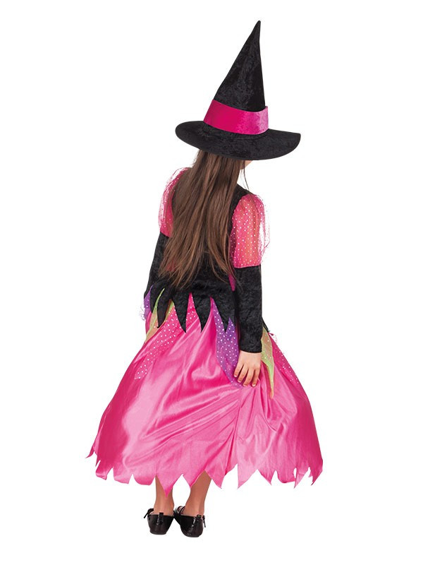 Disfraz de brujita rosa para niña