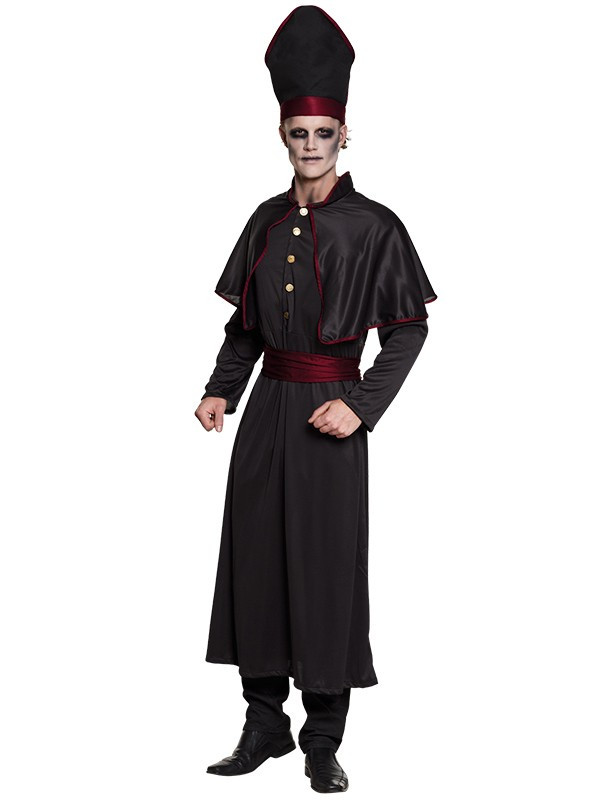 Disfraz de Sacerdote zombie hombre