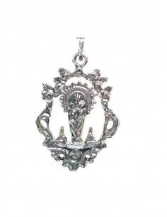Colgante Vírgen del Pilar plata