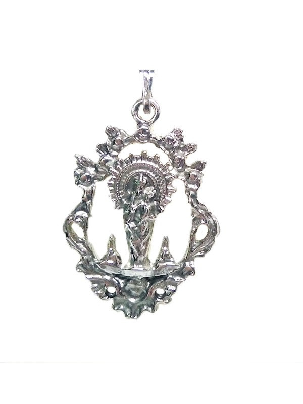 Colgante Vírgen del Pilar plata