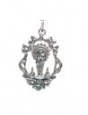 Colgante Vírgen del Pilar plata