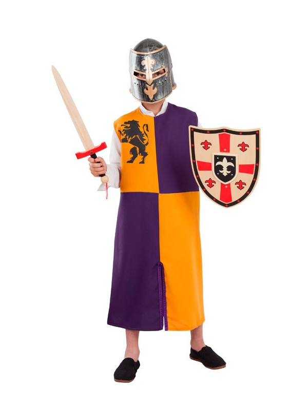 Sobrevesta naranja medieval infantil