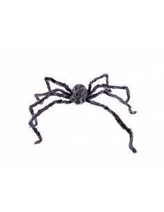 Araña peluda con luz