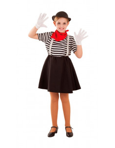 Disfraz de Mimo para niña