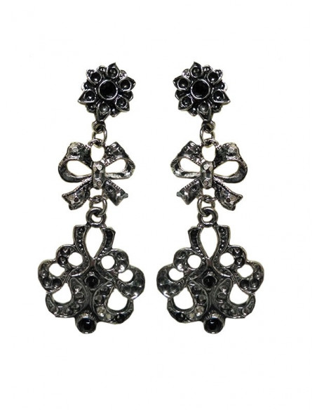 Pendientes para traje regional 945 negro