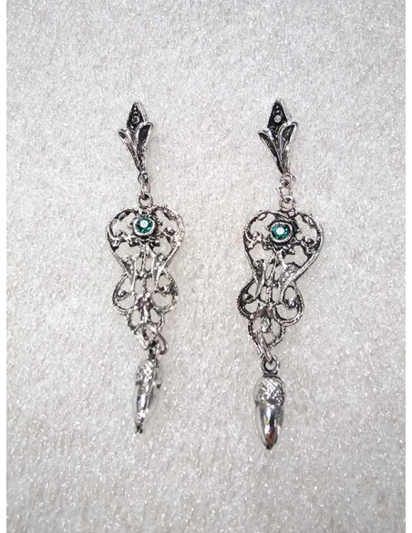 Pendiente para traje regional 16767 verde