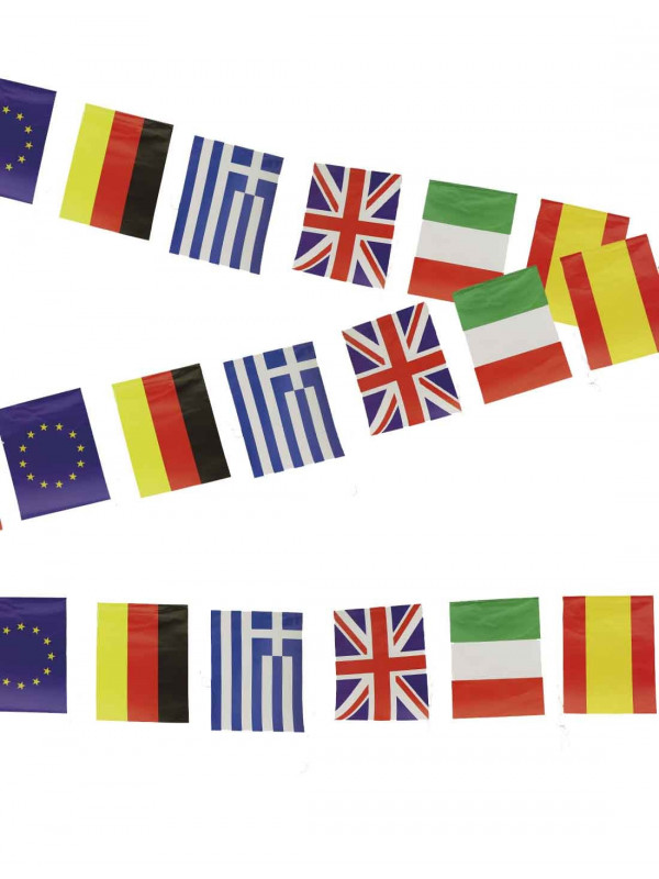 Banderas internacionales de papel