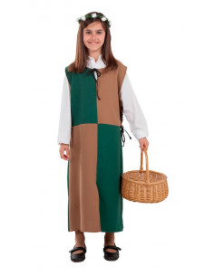 Sobrevesta medieval para niña