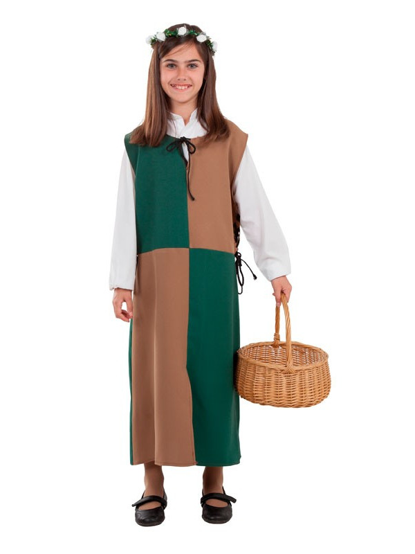 Sobrevesta medieval para niña