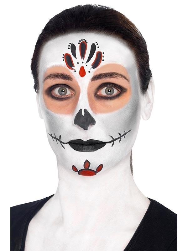 Kit maquillaje Calavera Mexicana paso 3