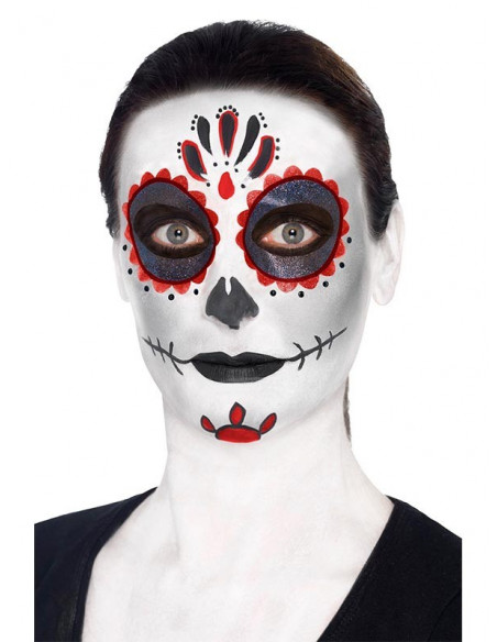 Kit maquillaje Calavera Mexicana paso 4