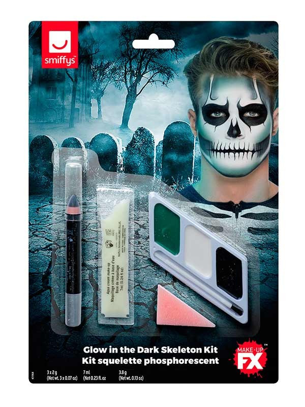 Kit maquillaje esqueleto envase