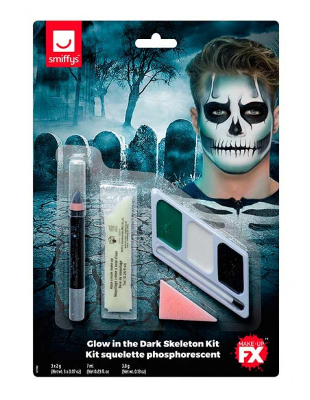 Kit maquillaje esqueleto envase