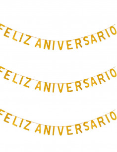 Guirnalda feliz aniversario