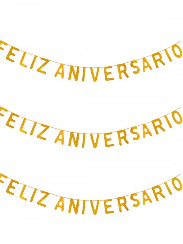 Guirnalda feliz aniversario