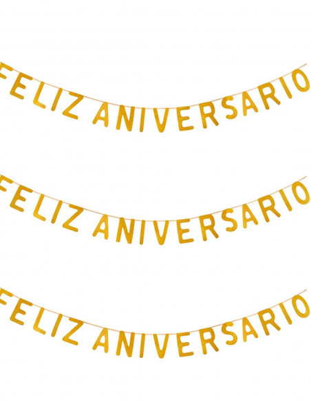 Guirnalda feliz aniversario