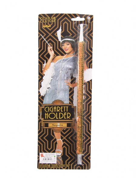 Boquilla charleston lentejuelas oro