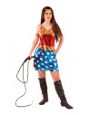 Disfraz mujer maravilla lentejuelas