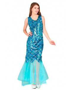 Disfraz sirena lentejuelas