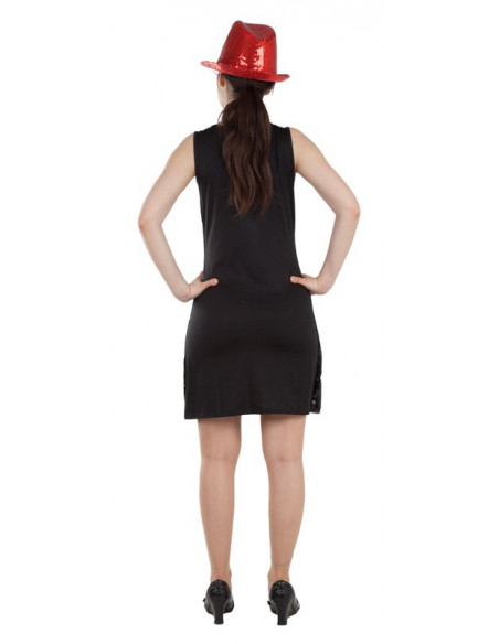 Disfraz Poker con lentejuelas trasera