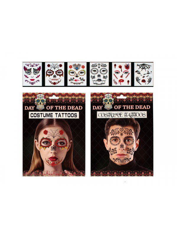 Tatuajes de Halloween para cara