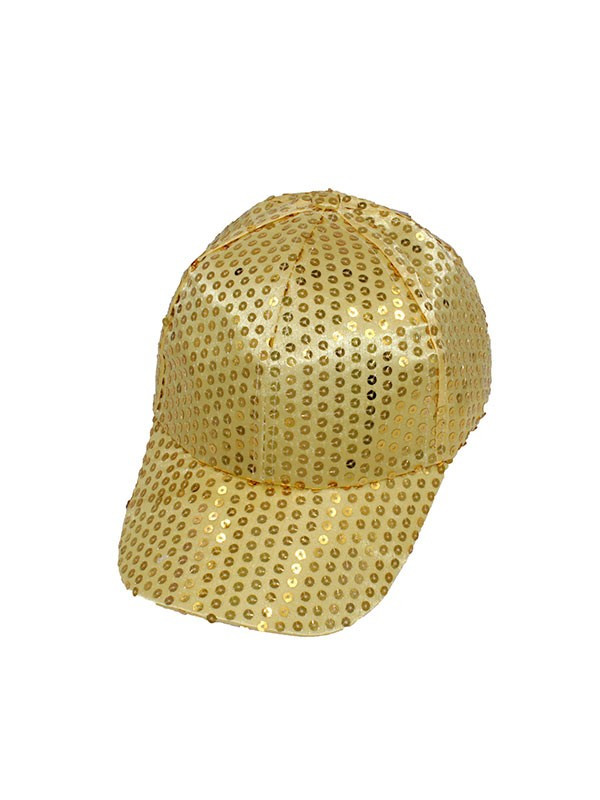 Gorra años 80 de lentejuelas