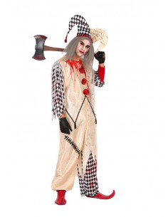 Disfraz de Arlequín asesino para hombre