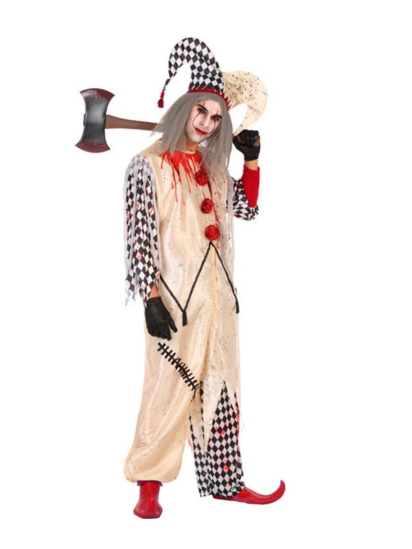 Disfraz de Arlequín asesino para hombre