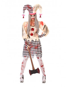 Disfraz de Arlequín asesino para mujer