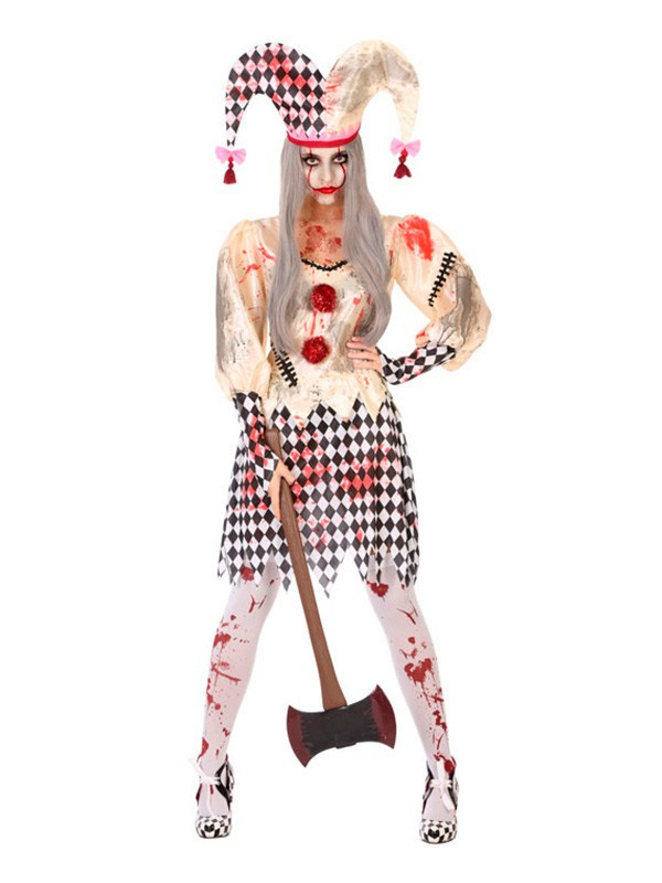 Disfraz de Arlequín asesino para mujer
