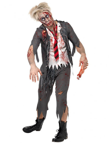 Disfraz de colegial zombie para hombre