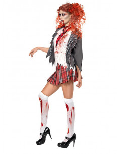 Disfraz de colegiala zombie para mujer 2