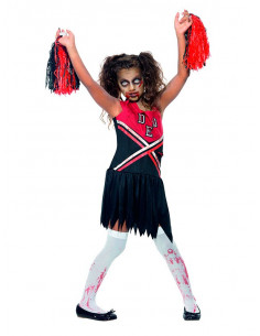 Disfraz de animadora zombie para niña 2