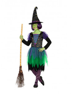 Disfraz de bruja verde infantil