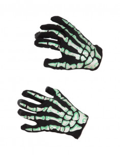 Guantes esqueleto corto