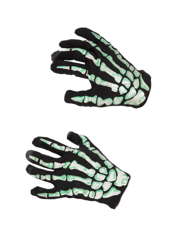Guantes esqueleto corto