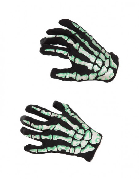 Guantes esqueleto corto