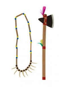 Set indio con hacha y collar