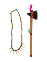 Set indio con hacha y collar