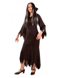 Disfraz de Morticia para mujer