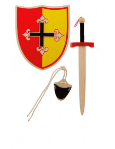 Set medieval de madera