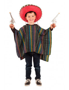 Poncho mexicano infantil