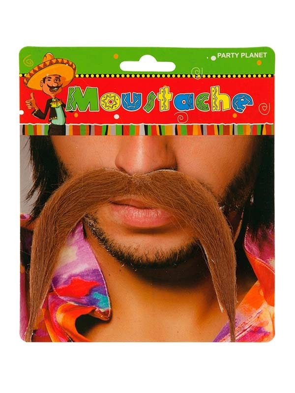 Bigote mejicano marrón