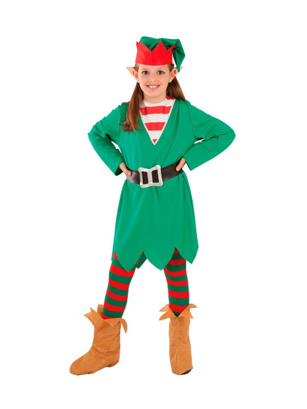 Disfraz Elfa de la Navidad para niña