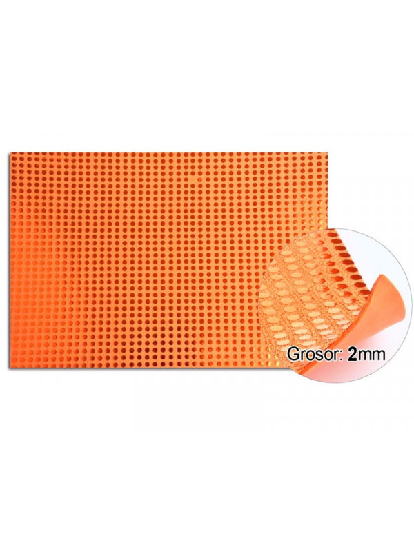 Goma eva planchas de lentejuelas naranja